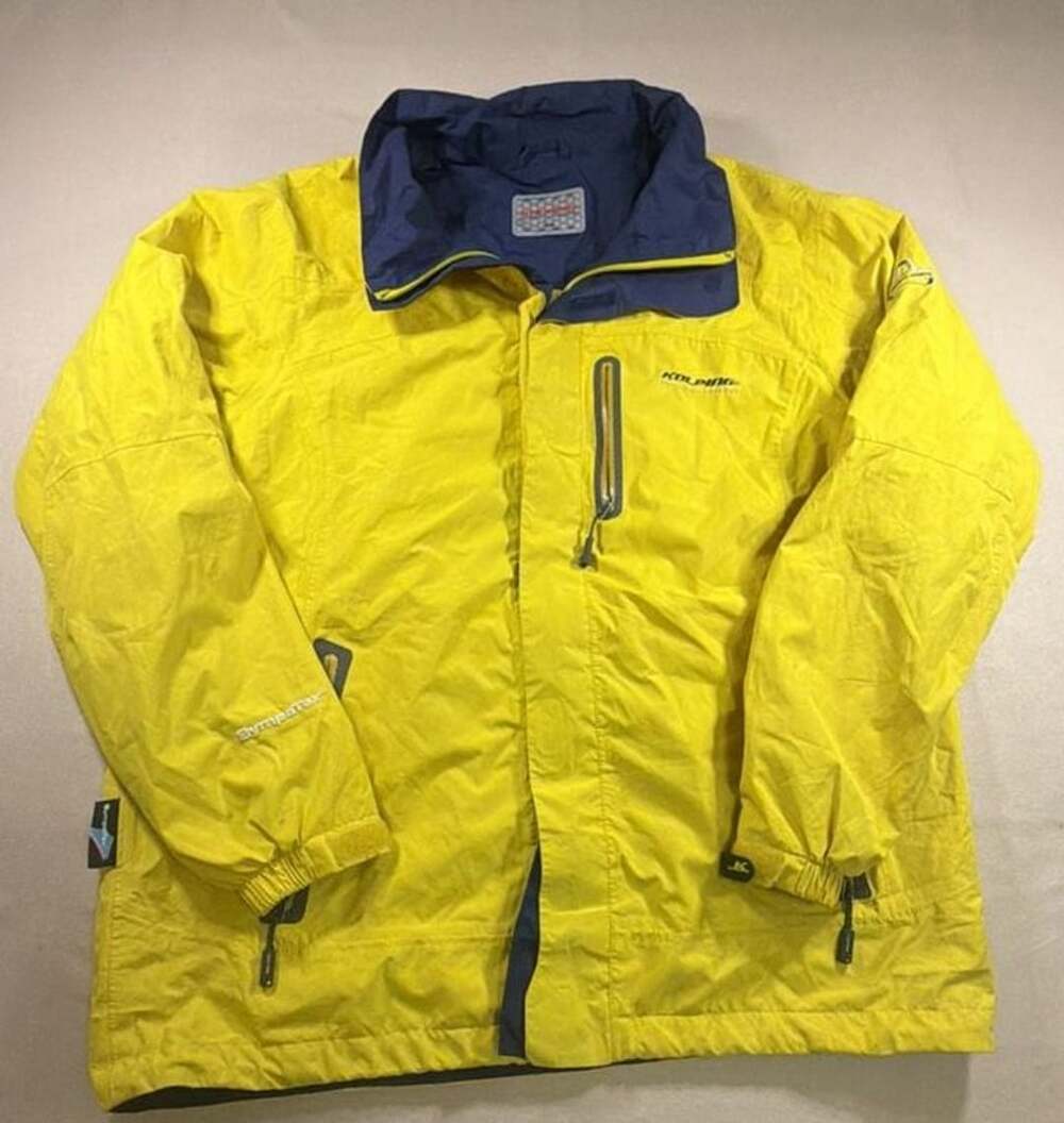 Kolping Technical Outdoor Jacket Size 100 Yellow Blue